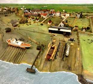 Dioramen der Stadt an der Weser