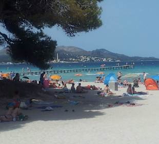 Am Strand von Playa de Muro
