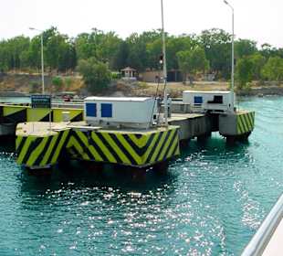 Ausfahrt Kanal in Richtung Patras