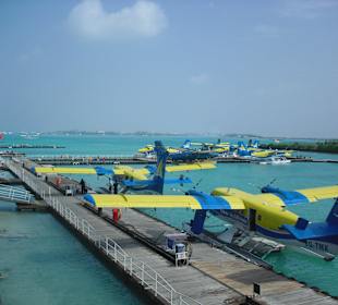 Mit dem Wasserflugzeug...