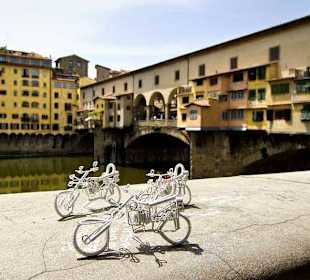 Rowerek na moście złotników