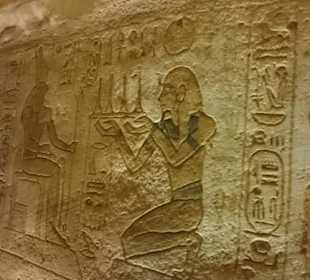Im Tempel von Abu Simbel