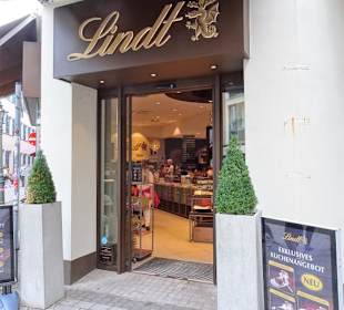 Eingang zur Lindt Boutique Düsseldorf
