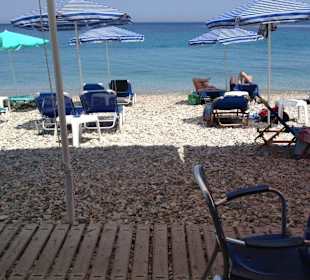 Sitz direkt am Strand
