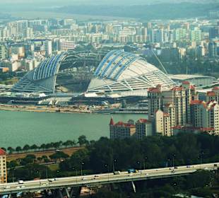 Blick vom Marina Bay Sands