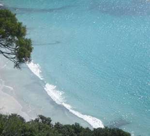 La baia vista dall'alto