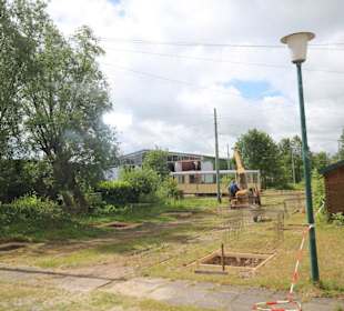 Hier wird an einem neuen Unterstad gearbeitet