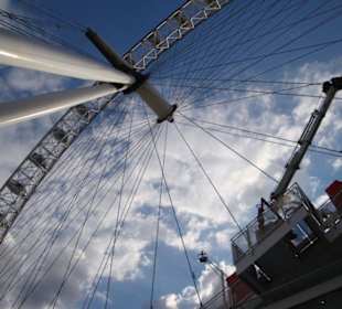 Unterhalb des London Eye