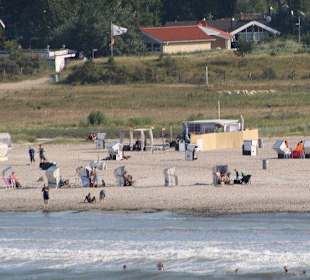 Der Strand Priwall an der Trave