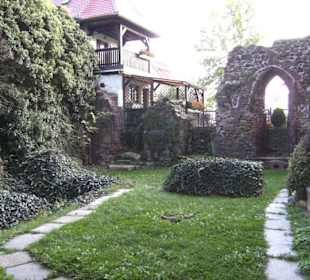 Blick in Innenhof der Mönchskirchenruine