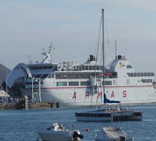Corralejo, Fähre nach Lanzarote