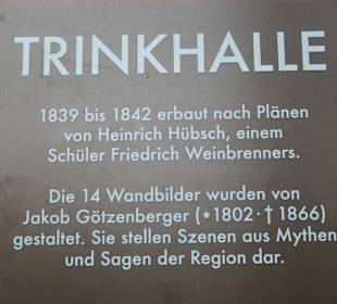 In der Wandelhalle der Baden-Badener Trinkhalle