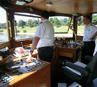 Von hier wird der Kahn gefahren