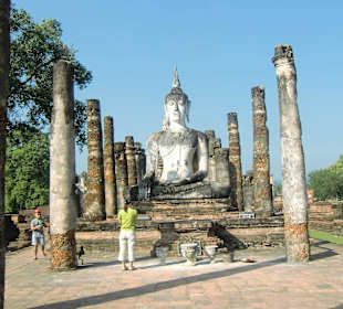 Gut erhaltene Buddhastatue