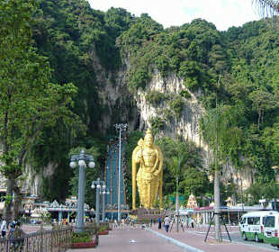 Blick bei der Einfahrt aufs Gelände