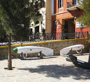 Ausstellungsstücke beim Maritime-Museum