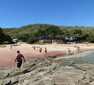 Halt in einer Badebucht