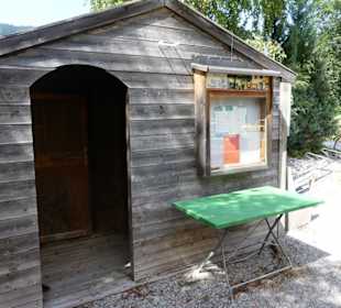 Eingang zum Biergarten