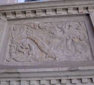 Reliefs am Turmerker