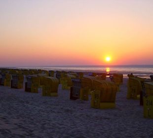 Sonnenuntergang über dem Wattenmeer