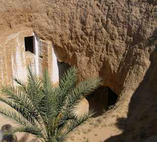 Die Bewohner lebten überwiegend in Höhlenwohnungen
