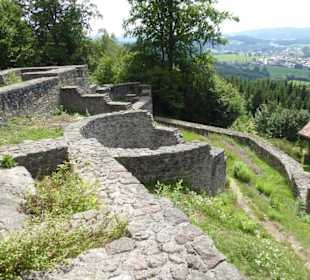 Gut erhaltene Mauerreste