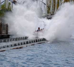 "Eingetaucht"   Europapark Wildwasserachterbahn