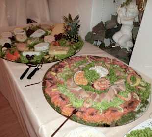 Käse- und Fischplatte