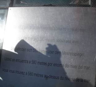 580 метров над уровнем моря/580 m above the sea