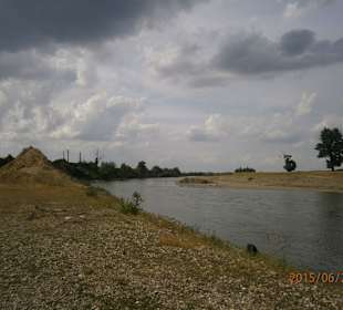Clouds and the river