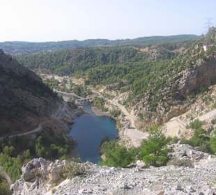 Ausblick vom Staudamm