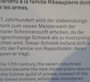 Beschreibung des Schranks