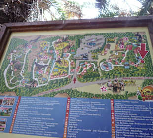 Wegweiser vom Oasis-Park