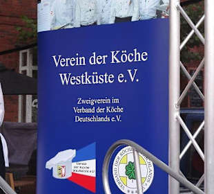 Hinweis auf die Krabben-Kochbühne