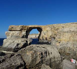 Azur Window von Land aus