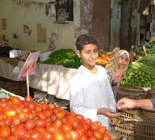 Auf dem Gemüsemarkt