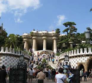 Aufgang im Parc Güell