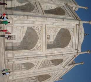 Gebäudeteil des Taj Mahal