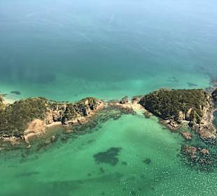 Helikopterflug über die Bay of Islands