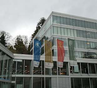 Blick zur Caracalla Therme am Römerplatz