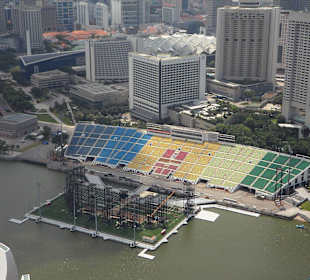 Ausblick von Skypark in 191m Höhe, Fussballstadion