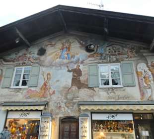 Wandmalerei am Haus Jocher