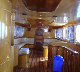 Das Tauchboot der Jasmin Basis am Grand Seas Hotel