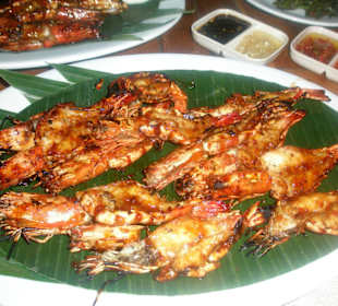 Gegrillte King Prawns