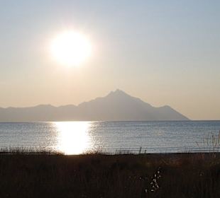 Berg Athos um 5:00 Uhr in der Früh