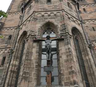 Blick zur Sebalduskirche in Nürnberg