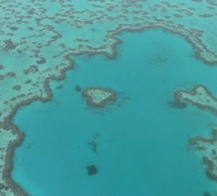 Hubschrauberflug über das Herz-Riff (Heart reef)