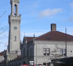 Blick zum Bahnhof