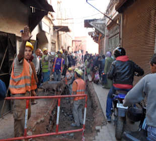 Baustelle in der Medina