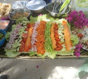 Mittagessen auf Saona